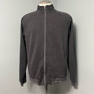 ROBERT GRAHAM full zip Gray Sweater Men’s size XL